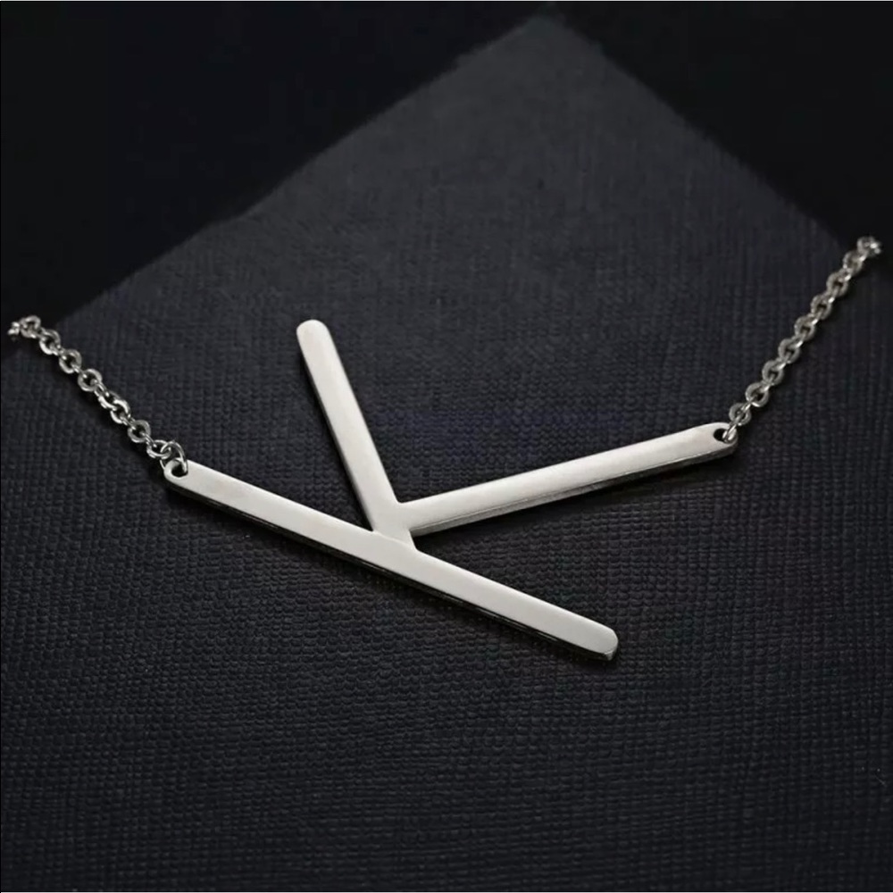 Initial “K” Necklace